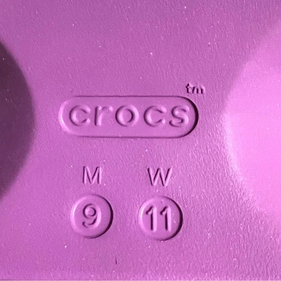 Crocs Purple Platform Clogs Shoe Size 11 New - Picture 7 of 9